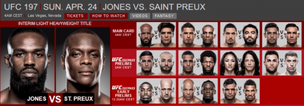 UFC 197 Jon Jones vs Ovince Saint Preux live stream free