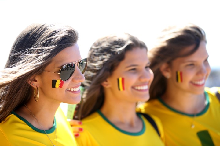 Images, Pictures and Photos of Beautiful, Sexy and Hot Belgian girls - Belgium Female Fans In World Cup 2018 