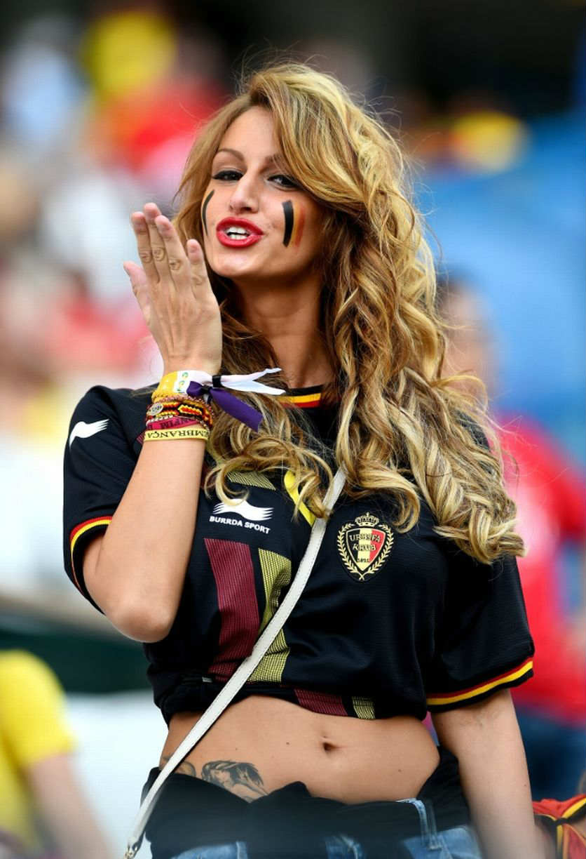 Images, Pictures and Photos of Beautiful, Sexy and Hot Belgian girls - Belgium Female Fans In World Cup 2018