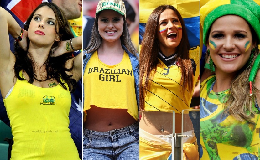 images, pictures and photos of beautiful and hot girls and female Fans In World Cup 2018