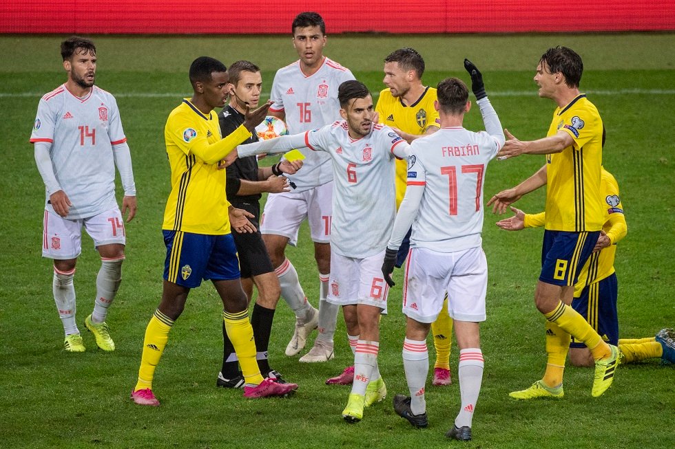 Spain vs sweden history